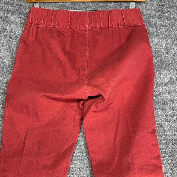 Soft Surroundings Jeans Womens XS Rust Elastic Waist Cotton Stretch Snap Cuffs - Picture 6 of 6